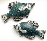 Wall Fish: Freshwater Crappie with Shell Pattern Left Facing