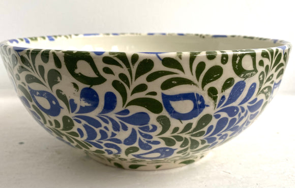 Porcelain Pottery Bowl Partridge Family