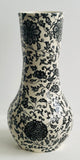 Porcelain Pottery Vase with Black Lotus in Arabesque OVERSIZE