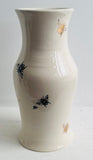 Bee Ware Porcelain Pottery Pedestal Vase with Gold Bees (Two)