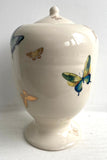 Porcelain Pottery Jar with Multicolour and Gold Butterflies 03