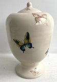 Porcelain Pottery Jar with Multicolour and Gold Butterflies 03
