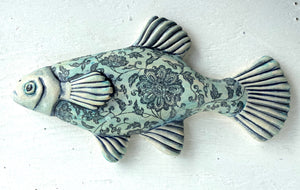 Wall Fish: "Guppy" Couple with Lotus in an Arabesque/ FEMALE