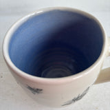 Bee Ware Porcelain Pottery Mug with NEW Blue Liner Glaze