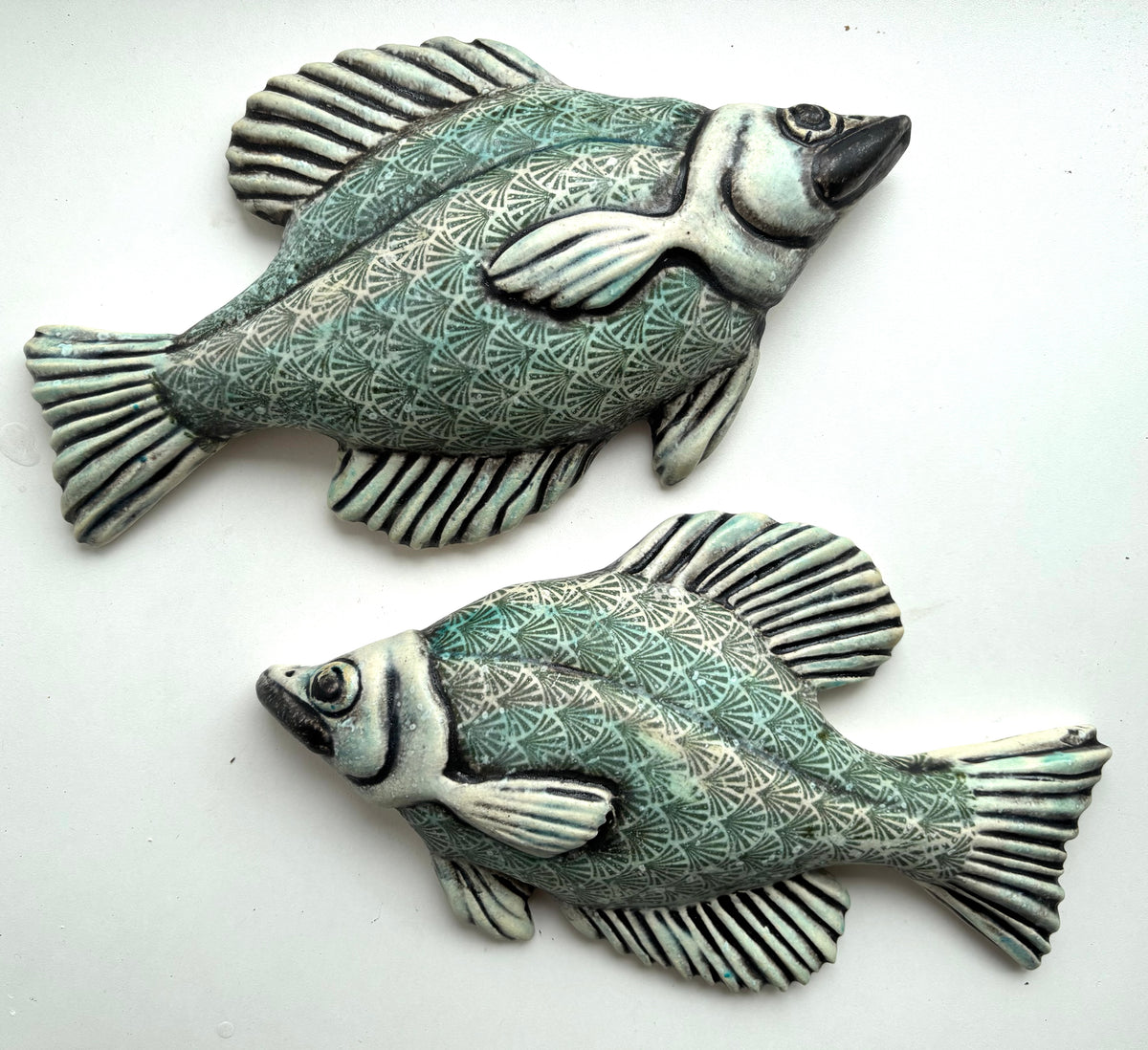 Wall Fish: Freshwater Crappie with Shell Pattern LEFT Facing ...