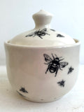 Bee Ware Porcelain Pottery Garlic Keeper