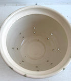 Porcelain Pottery Garlic Keeper with Birds & Butterflies