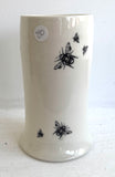 Bee Ware Porcelain Pottery Vase Tall