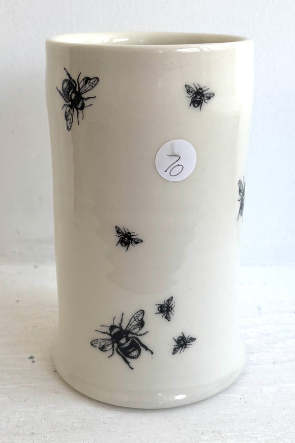 Bee Ware Porcelain Pottery Vase