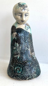 Sculpture: "Still" with Waves and Koi