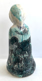 Sculpture: "Still" with Waves and Koi