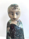 Sculpture: "Still" with Waves and Koi