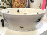 Bee Ware Porcelain Pottery Bowl Shallow