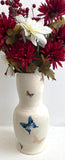 Porcelain Pottery Over size Vase with Full Colour and Gold Butterflies Large