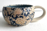 Porcelain Pottery Latte/Flat White Mug Rococo/NEW SHAPE