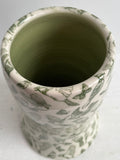 Porcelain Pottery Vase with Green Birds and Bees