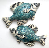 Wall Fish: Freshwater Crappie with Small Spirals Left Facing Facing NEW PATTERN (Copy)