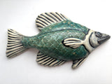 Wall Fish: Freshwater Crappie with Shell Pattern RIGHT Facing