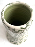 Porcelain Pottery Vase with Green Birds and Bees