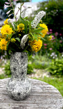 Porcelain Pottery Vase with Black Chrysanthemum OVERSIZE