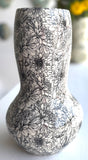 Porcelain Pottery Vase with Black Chrysanthemum OVERSIZE