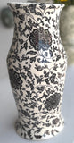 Porcelain Pottery Vase with Black Lotus in Arabesque OVERSIZE