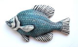 Wall Fish: Freshwater Crappie with Polka Dot Pattern/Left facing