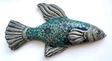 Wall Fish: "Guppy" Guy with Geometric Flowers in Water/MALE