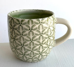 Porcelain Pottery Mug Geometrics/NEW SHAPE