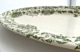 Porcelain Pottery Oval Platter with Green Lotus in Arabesque OVERSIZE