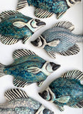 Wall Fish: Freshwater Crappie with Arabesque Pattern Right Facing
