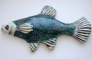 Wall Fish: "Guppy" Couple with polka dots/ FEMALE