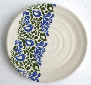 Porcelain Pottery Side Plate Partridge Family