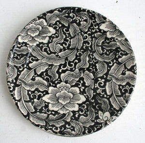 Porcelain Pottery Side Plate with Lotus