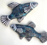 Wall Fish: "Guppy" Couple with Koi in Water/ FEMALE